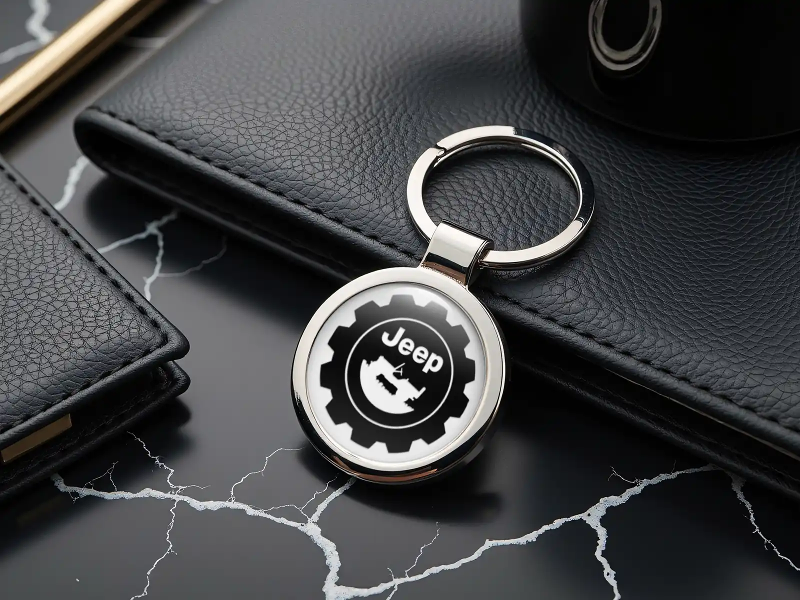 Jeep Portachiavi Personalizzato Logo Premium